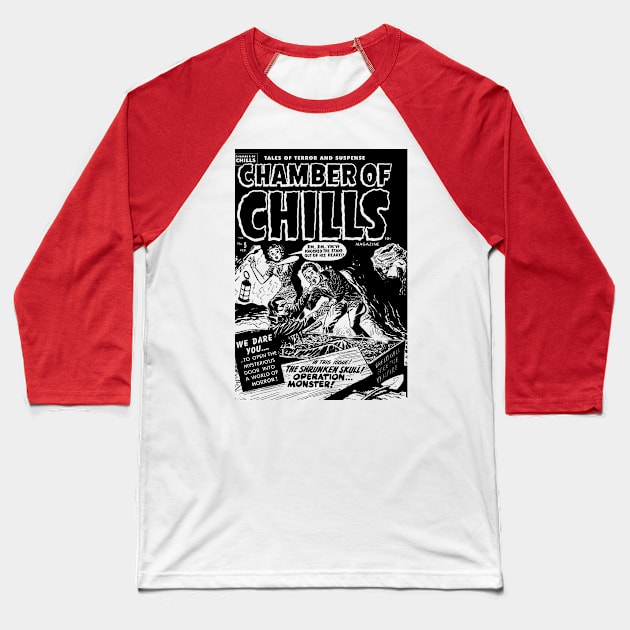 Chamber Of Chills 5 Baseball T-Shirt by MarbitMonster